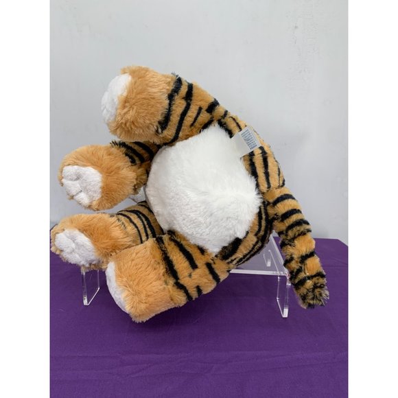 Bengal Tiger 14 Inch Hugfun Holiday Red Cable Knit Hat Pink Nose Gold Sparkle Ey - Picture 10 of 16